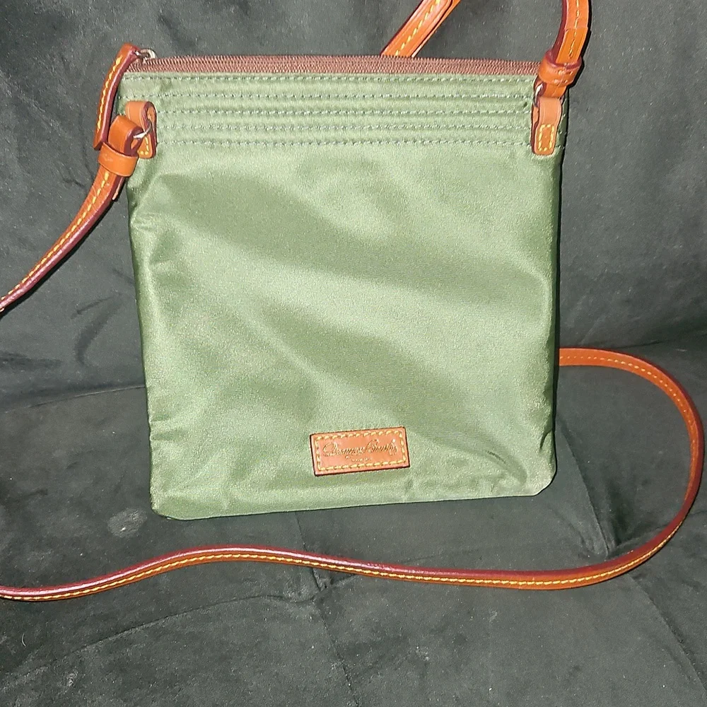 Dooney & Bourke Green and Brown Crossbody Bag - Picture 3 of 5